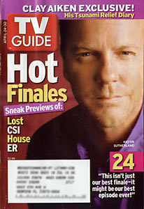TV Guide - Clay Aiken, Kiefer Sutherland 24 (2005)
